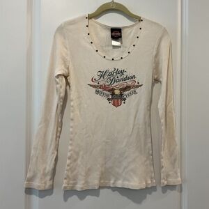 Harley-Davidson Long Sleeve Ribbed Tee Shirt